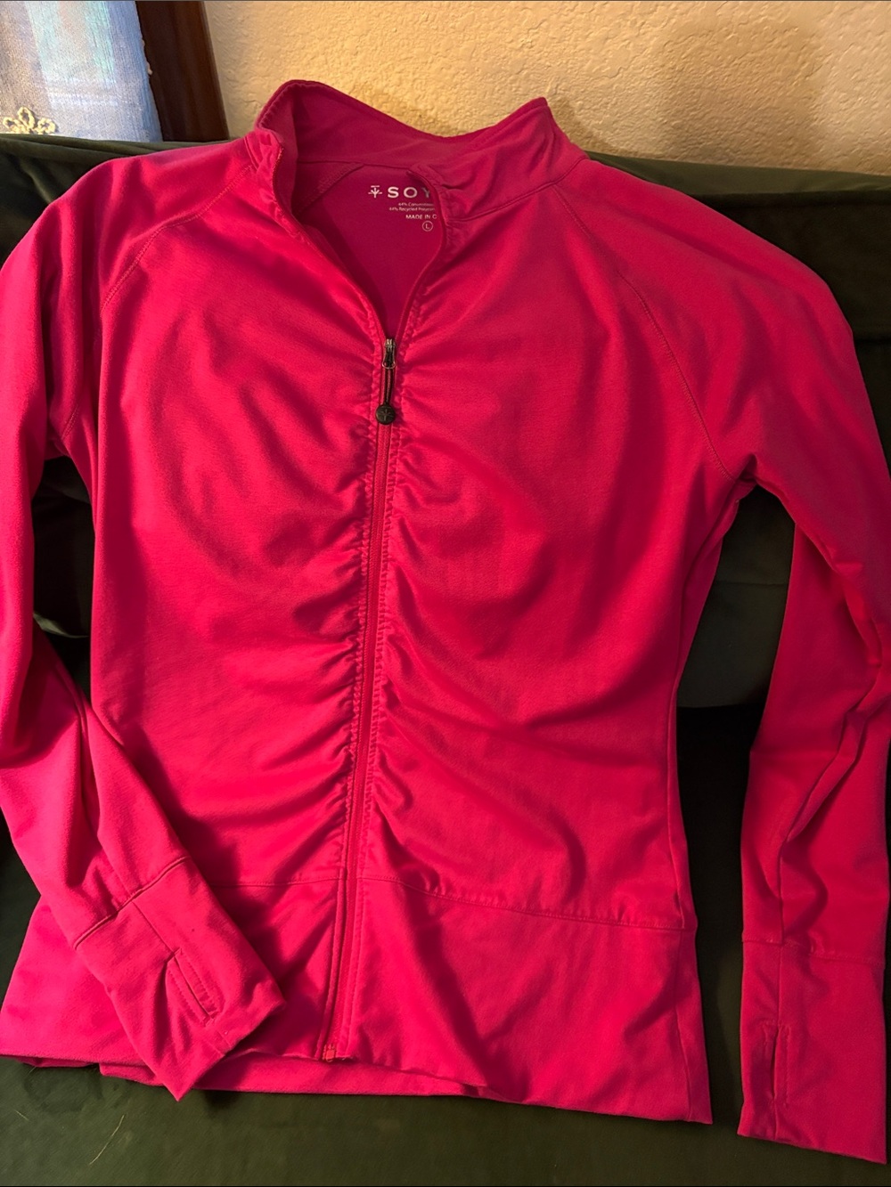Soybu ~ Hot Pink Full-Zip Athletic Jacket